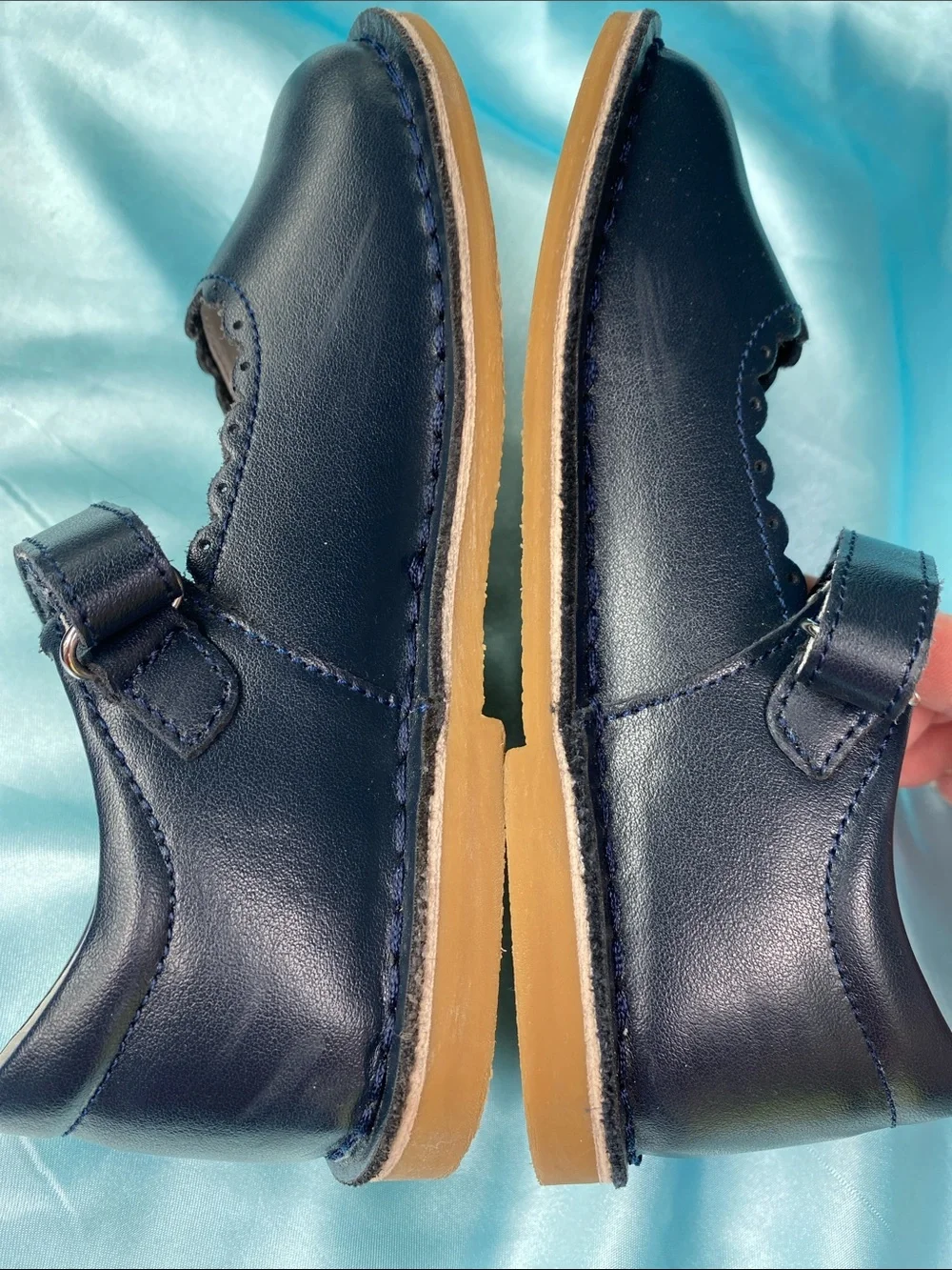 L’Amour  Navy Blue Mary Jane Style Dress Shoes